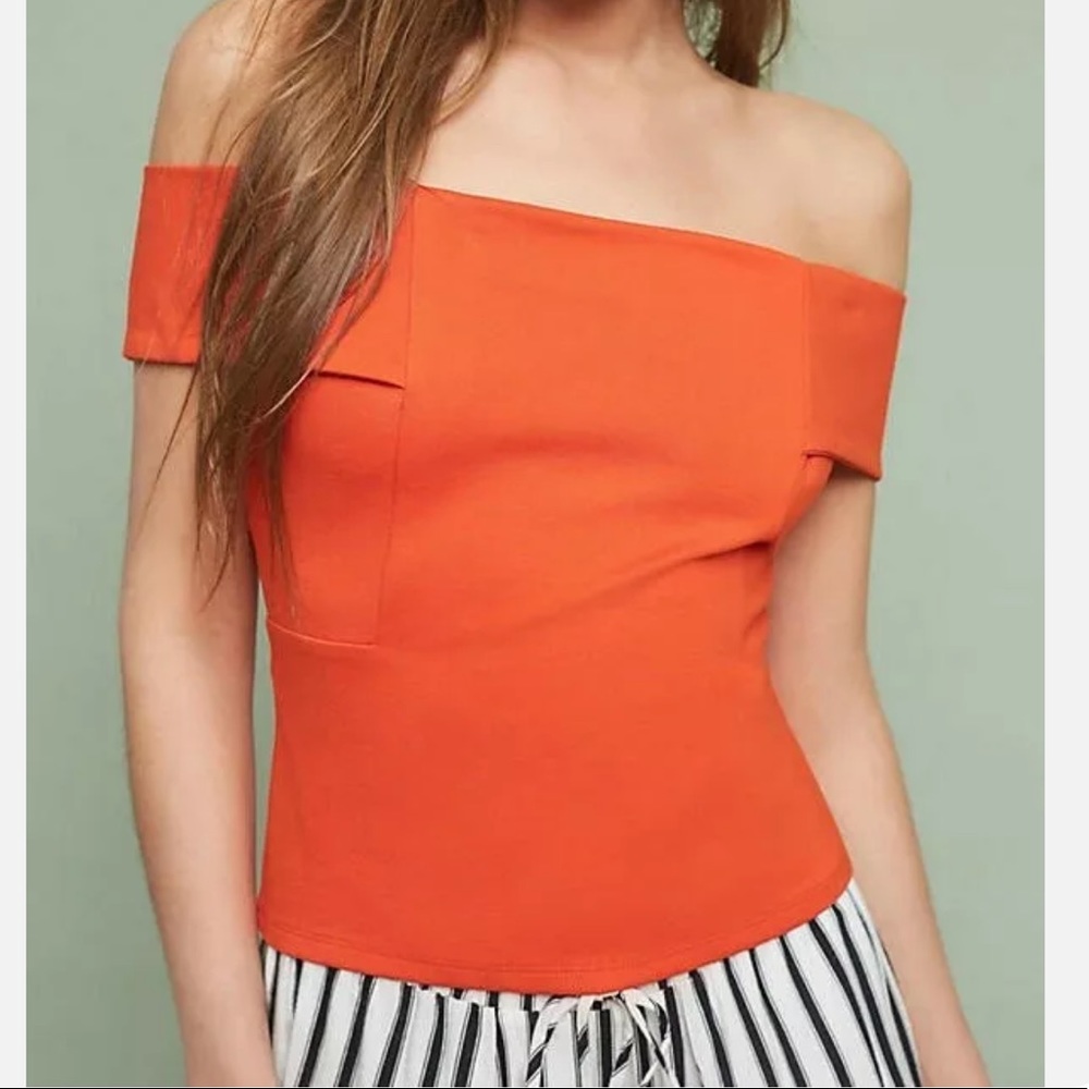 GORGEOUS ANTHROPOLOGIE DELETTA PONTE OFF THE SHOULDER TOP!